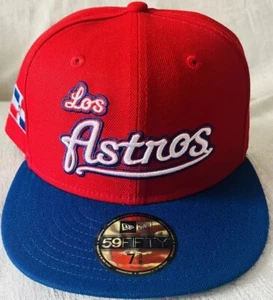 New Era Houston Astros Los Astros Dominican Republic 59FIFTY Hat Cap Sz7 1/4 NEW - Picture 1 of 5