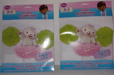 Lote de 2 Decoraciones Esponjosas Disney Doc McStuffins 3 Piezas Packs, 6 piezas. Total Foto 1 de 4