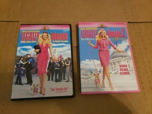 Lot If 2 Dvds Legally Blonde 1 and 2 Red White and Blonde Reese Witherspoon - Picture 1 of 9