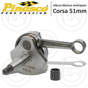 ALBERO MOTORE PINASCO CONO 20 ANTICIPATO CROMATO PER VESPA PK 50 HP MODIFICA 125 - Imagen 1 de 3