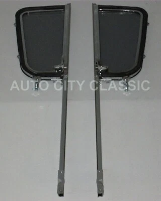 Chevy GMC 1955-1959 camioneta camioneta ventilación poste montaje vidrio gris diestro y derecho Foto 1 de 4