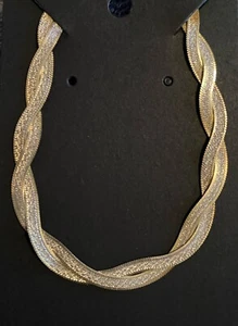 Sterling Silber 925 WENDEARMBAND geflochten Fischgrätmuster 7 1/2" ITALIEN - Bild 1 von 8