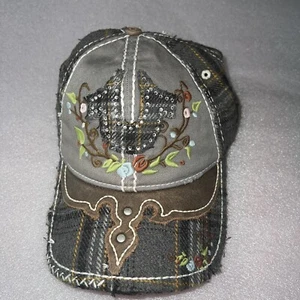 True Religion Distressed Multicolor Vintage Denim Cap Mütze Unisex Snapback sehr guter Zustand - Bild 1 von 15