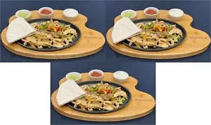 3 uds placas de servir Higoshi Fajita hierro fundido chisporroteantes y Ramekins de cerámica - Imagen 1 de 8
