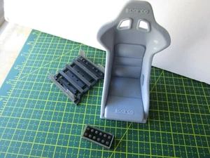 Pocher 1/8 Ferrari F40 Porsche 911 Sparco Racing Seat Transkit OEM W/ Hardware - Picture 1 of 2