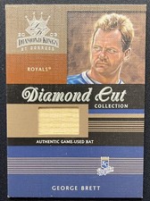 2003 George Brett Diamond Kings Game Used Bat Patch DC-76 328/350