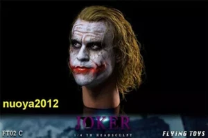 FLYING TOYS 1:4th FT02C Dark Knight Heath Ledger Head Model Fit Male Figure Body - Picture 1 of 6