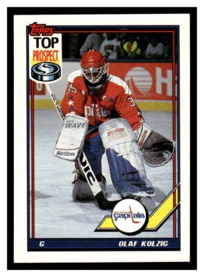 1991 Topps #290 Olaf Kolzig - Washington Capitals - Image 1 of 2