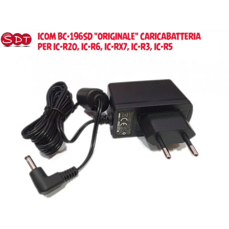 ICOM BC-196SD "ORIGINALE" CARICABATTERIA PER IC-R20, IC-R6, IC-RX7, IC-R3, IC-R5 - Immagine 1 di 2