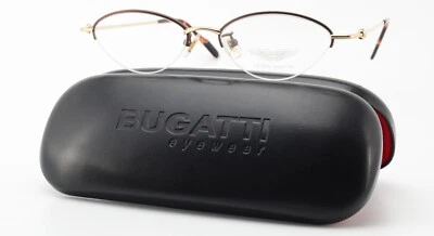 Aston Martin Glasses Frame Pure Titanium AM-17 143 AWC half Rim Red Brown Iconic - Image 1 of 4