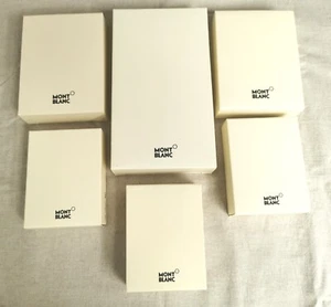 Montblanc Lot of 6 Box Leather Items with Papers Booklet and Pochette as Pics - Picture 1 of 19