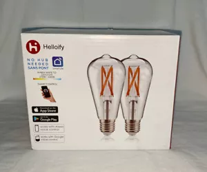 helloify Edison ST19(ST64) WiFi LED Smart Bulb, Filament Vintage Style, Tunable - Picture 1 of 11