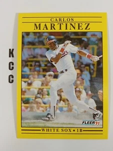 Fleer MLB 1991 béisbol Chicago White Sox #128 Carlos Martínez - Imagen 1 de 2