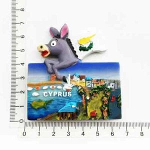 Kühlschrankmagnet Zypern (Cyprus) - Handarbeit aus Kunstharz / NEU/OVP - Bild 1 von 3