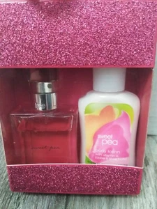 NOS BATH & BODY WORKS SWEET PEA EAU DE TOILETTE 1.OZ & BODY LOTION 2.OZ - IN BOX - Picture 1 of 5