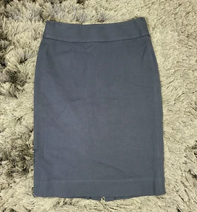 Banana Republic Rock Damen 0 blau Baumwolle Viskose Mischung Stretch Taschen Reißverschluss - Bild 1 von 13