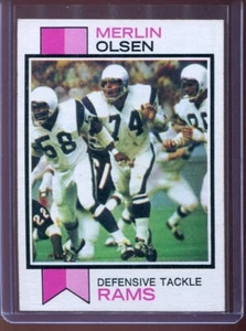 1973 Topps Football # 479 Merlin Olsen (NM) Near Mint - Picture 1 of 2