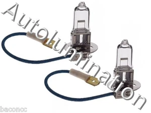 1 Pair H3 55W 6V PK 22s Clear Halogen Bulbs 6 Volt Headlight Foglight New - Picture 1 of 1