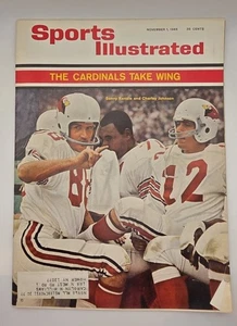 Sports Illustrated 1965 edición del 1 de noviembre con etiqueta Sonny Randle Charlie Johnson - Imagen 1 de 2