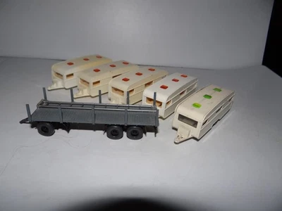 KONVOLUT SAMMLUNG ANHÄNGER WOHNWAGEN MODELLAUTOS H0 1:87 SAMMLER MODELLE 6 STÜCK - Bild 1 von 4