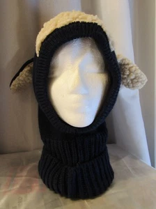 Sombrero Cordero con Cuello Calentador Azul Marino con Piel Flexible (700-423) - Imagen 1 de 9