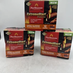 NIB- Extreme Start Wrapped Fire Starter (12-Pack)- Lot Of 3- 36 In Total - Picture 1 of 8