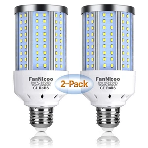 2-Pack 200W Equivalent Corn Light Bulb 3000 Lumen 6500K Cool White Daylight 3... - Picture 1 of 7