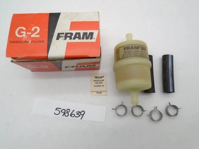 Filtro de combustible NOS FRAM G-2 40s 50s 60s 70s Chrysler Dodge Jeep AMC etc Hecho en EE. UU. Foto 1 de 3