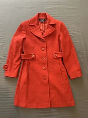 IZZI Red Wool Women’s Coat Jacket Size Small  - Image 1 of 4