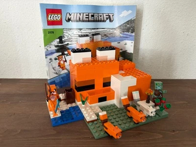 LEGO Minecraft: The Fox Lodge (21178) Complete With Instructions. No Box - Image 1 of 4