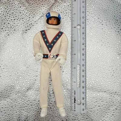 Figura de acción completa casco y cinturón vintage 1972 ideal 7" original Evel Knievel Foto 1 de 4