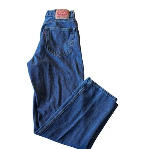 VINTAGE Y2K Levi's 550 Relaxed Fit Jeans W32 L32 Herren Dark Wash Workwear Denim - Bild 1 von 14
