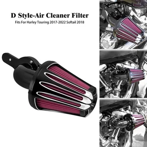 Cone Black Air Filter Red Intake For Harley Softail Fat Boy Breakout 2017-2025 - Picture 1 of 16