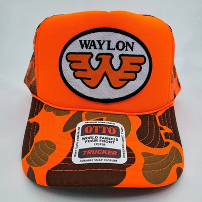 Gorra Waylon J. Parche Bordado Gorra Vintage Espuma Estilo Camionero Malla Snapback Foto 1 de 4