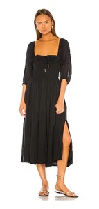 Abito midi Free People Endless Summer Oasis nero taglia XS - Foto 1 di 5