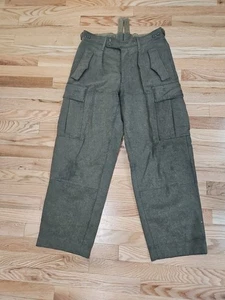 Schilling Pantaloni da Campo da Caccia Olandese Tedesco Cargo Militare Lana Pesante - Foto 1 di 6