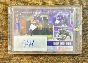 2022 Panini Donruss Signature Highlights Justin Jefferson #SH51 Auto Vikings 🐐 - Picture 1 of 2