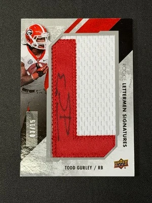 2015 Upper Deck Fútbol Novato Letterman Signatures #RL-TG Todd Gurley 3/15 "L" Foto 1 de 4
