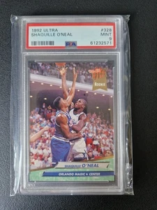 Shaquille O'Neal 1992 Orlando Magic Fleer Ultra Rookie Card RC 328 PSA 9 - Picture 1 of 2