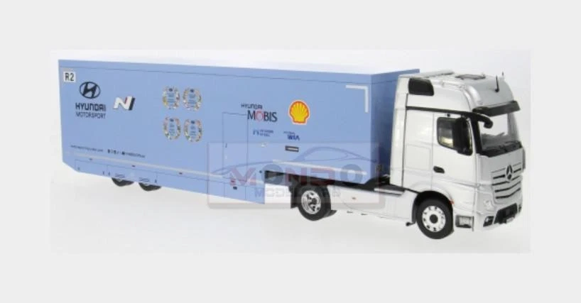 1:43 IXO Mercedes Benz Actros Mp4 1851 Truck Car Hyundai Team 2024 TTR036.22 - Immagine 1 di 2