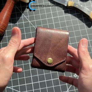 Vintage Handmade Leather Wallet,Multifunctional Handmade Leather Wallet - Picture 1 of 9