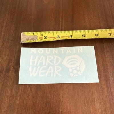 Mountain Hardwear White Logo Vinyl Sticker/Decal Outdoor Climbing Hiking
