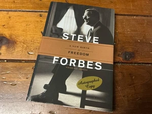 **SIGNED 1st Edition** STEVE FORBES ** (1999 HC/DJ) ** A New Birth of FReedom ** - Foto 1 di 6