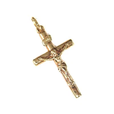 10K Yellow Gold UNOAERRE ITALY Cross Pendant - Image 1 of 4