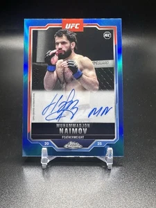 2025 Topps Chrome UFC Muhammadjon Naimov Rookie AUTO Blue Refractor SP RC /150 - Picture 1 of 2