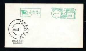 D455728 USA European Union Commemorative Cover Official Meter Cancellation 1962 - Picture 1 of 1