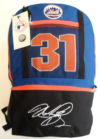 MLB New York Mets Mike Piazza School Knapsack Book Bag Shoulder Backpack NWT Cover