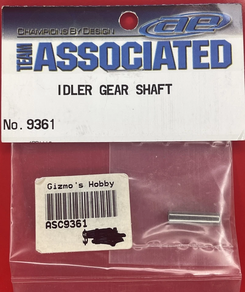 Team Associated RC10B2 Idler Gear Shaft RC10-B2 9361 ASC9361 RC10 Stealth 2wd - Image 1 of 2