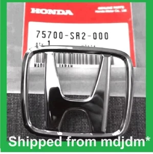 Honda Genuine OEM 1993-1997 Del Sol Front Grille Hood Emblem 75700-SR2-000 - Picture 1 of 4