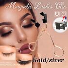 Universal Magnetic Lashes Clip 2-in-1 Lasher Magnetic Lashes Curler Gold Silver